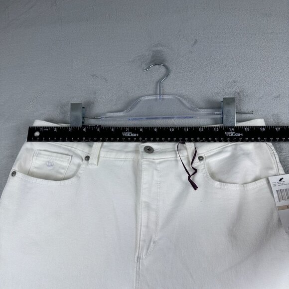 Gloria Vanderbilt Amanda Capri Jeans Women Size 12 Ultra Stretch High Rise White - Picture 7 of 12